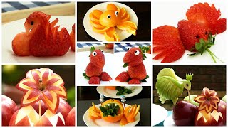 10 Simple Fruit Carving And Fruit Cutting Tricks