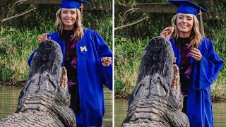 Graduation Photo With A Monster Alligator! 😱🎓 (Dangerous?)
