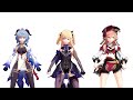 【mmd】everglow genshin ganuy fisher yanfei