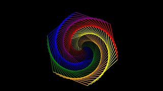 python turtle to create rainbow benzene shape turtle #python #pythonprogramming #pythonturtle