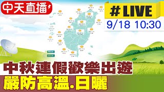 【中天直播#LIVE】中秋連假全台高溫 氣象局最新說明 @中天新聞CtiNews  20210918