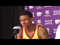 Iowa State's Donovan Jackson defends his coach