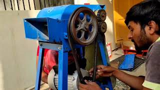 || Installation Video || Chaff Cutter With 3HP Single Phase Motor || 📲7013000139 ||