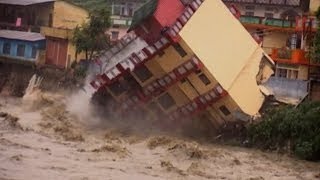 Himachal Pradesh landslide & floods damaged houses ,roads and vehicles #disasternews24