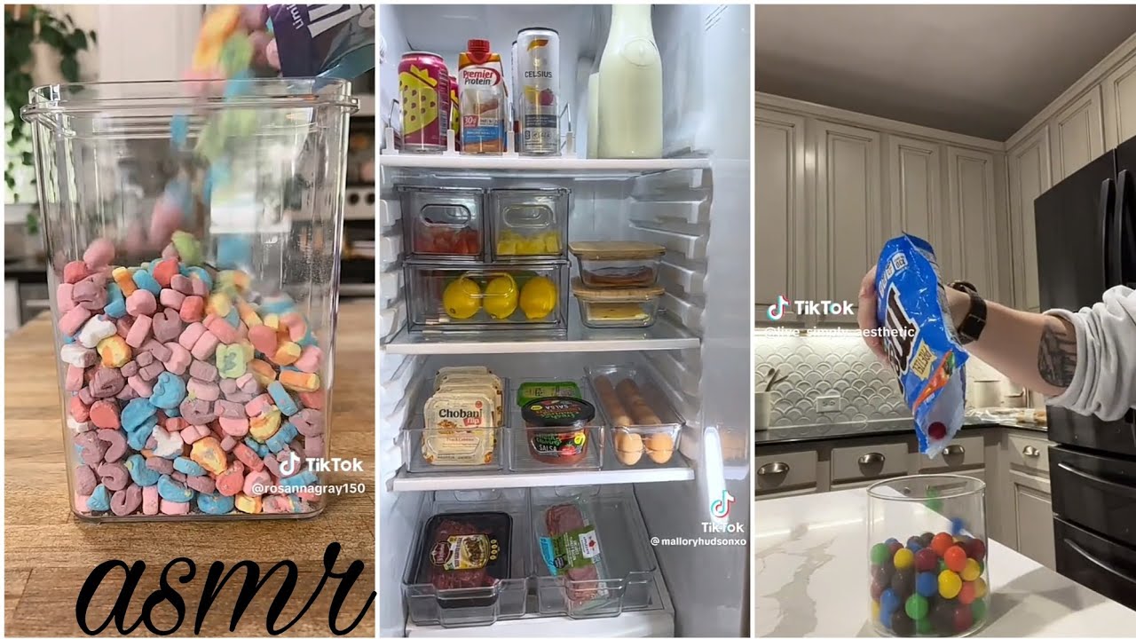 Kitchen Restock Asmr Tiktok Compilation Youtube