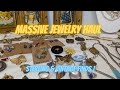 Massive Jewelry Haul ! You Won't Believe What I Found At Garage Sales ! Sterling Silver & Vintage