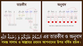 আস্সালামু আলাইকুম ওয়া রহমাতুল্লাহ || বিশ্লেষণ, অনুবাদ ও এরব || RJV