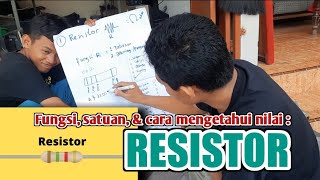 RESISTOR !! CARA MENGETAHUI NILAI RESISTOR