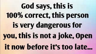 GOD SAYS, THIS IS 100% CORRECT, THIS PERSON IS VERY...