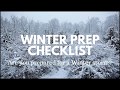 Winter Prep Check