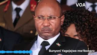 Alain Guillaume Bunyoni Yajanywe mw'Ibohero Rikuru rya Ngozi mu Buraruko bw'Uburundi.