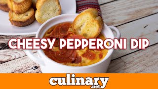 Kick Off Dinner with Cheesy Pepperoni Dip
