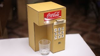 DIY Coca Cola Fountain Machine Using a Credit Card at Home