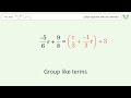 Solve (9-4r)/8=3+r/3: Linear Equation Video Solution | Tiger Algebra