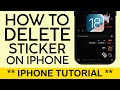 How to Delete A Sticker from iPhone Keyboard 2025