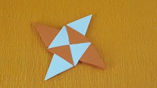 How to make a red and white paper ninja star easy /mixchannel
