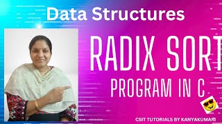 Radix sort program in C, Program for Radix sort in C, Implementation of Radix sort