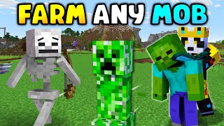 Minecraft - HOW TO FARM ANY MOB - (Spawning Mobs)