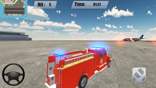 Fire Truck Game Simulator 2020 - Airplane Fire Rescue - Android GamePlay