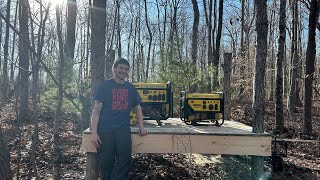 Building a Generator Platform Out of The Trees On My Land