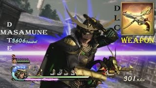 Samurai Warriors 4 - PS4 - Masamune Date Combos Gameplay with DLC Weapon