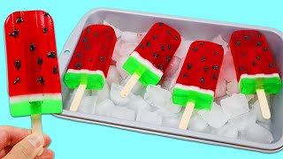 How to Make Satisfying Gummy Watermelon Popsicles | Fun & Easy DIY Jello Desserts!