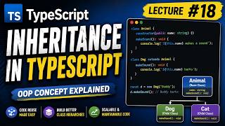 #18 Inheritance in TypeScript | Parent & Child Classes Explained #typescript #javascript #react