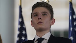 'That's very cute': Trump reacts to his son Barron ly entering politics