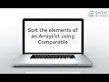 Java Programming - How to sort the elements of an ArrayList using Comparable?