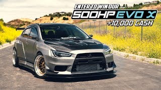 Tuner Cult Car Giveaway # 3 | 500HP EVO X + $10,000 CASH!