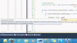Save Image to SQL SERVER using c#.avi