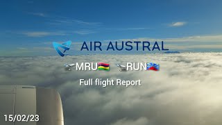 Air Austral | MRU SSR Airport 🇲🇺 to RUN Roland Garros 🇷🇪| Full flight Report