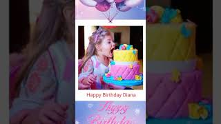 Diana birthday latest song video||kids Diana show||Diana and roma latest shorts#diana #shorts