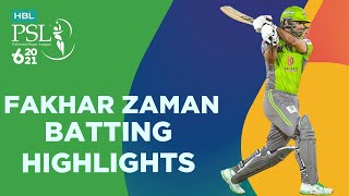Fakhar Zaman Batting Highlights | Lahore Qalandars vs Quetta Gladiators | Match 4 | HBL PSL 6 | MG2T