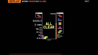 [TETR.IO] 10 All Clears in 23 secs. (RNG GAME :O )