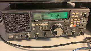 Strong mid-afternoon copy of Radio New Zealand International on 6115 kHz with the Yaesu FRG-8800