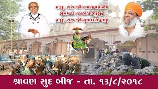 શ્રાવણ સુદ બીજ, ભાગ - 1, તા. 13/8/2018 ll મુળદાસબાપુ રામમઢી ll Shrav Bij ll Muldasbapu Rammdhi ll