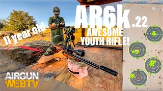 AWESOME Youth Air Rifle - the Evanix AR6k gets tested by an 11 year old at 50 yards!