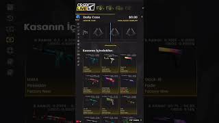 CSGOlive daily free case day1 #case  #csgolive #caseopening #csgo #kasaaçılımı #freecase #freeitem