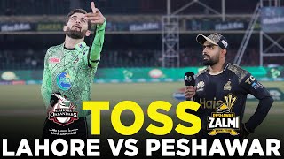 Toss | Lahore Qalandars vs Peshawar Zalmi | Match 12 | HBL PSL 9 | M2A1A