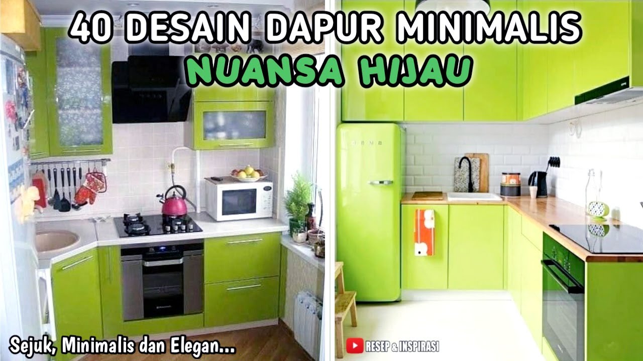 40 DESAIN DAPUR MINIMALIS NUANSA HIJAU | LINK PEMBELIAN PRODUK ADA DI ...