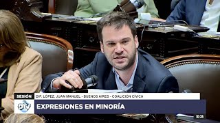 Diputado López, Juan Manuel - CC-ARI - Expresiones en minoría 28-11-2024