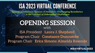 ISA Virtual 2023 Conference Opening Session