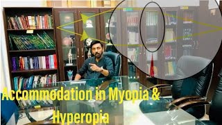 How accommodation works in Hyperopia \u0026 Myopia