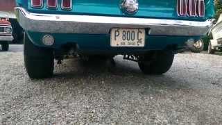 Ford 427 Medium Riser Sideoiler in a '69 Mustang with Borla Mufflers