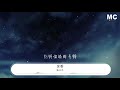 張小九 餘香『思念需要時間 慢慢調養』【動態歌詞lyrics】