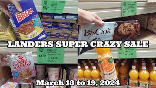 2024 Landers Super Crazy Piso Sale March 13 to 19 2024 Grocery Shopping Haul