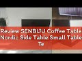 Review SENBIJU Coffee Table Nordic Side Table Small Table Tea Table Enclosed Storage Sofa Corner Ta