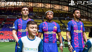 FIFA 22 PS5 | Borussia Dortmund Vs Barcelona Ft. Torres, Aubameyang, Traore, | UEFA Europa League