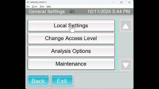 How to change the test weight and temperature units on a Perten AM 5200 FARM